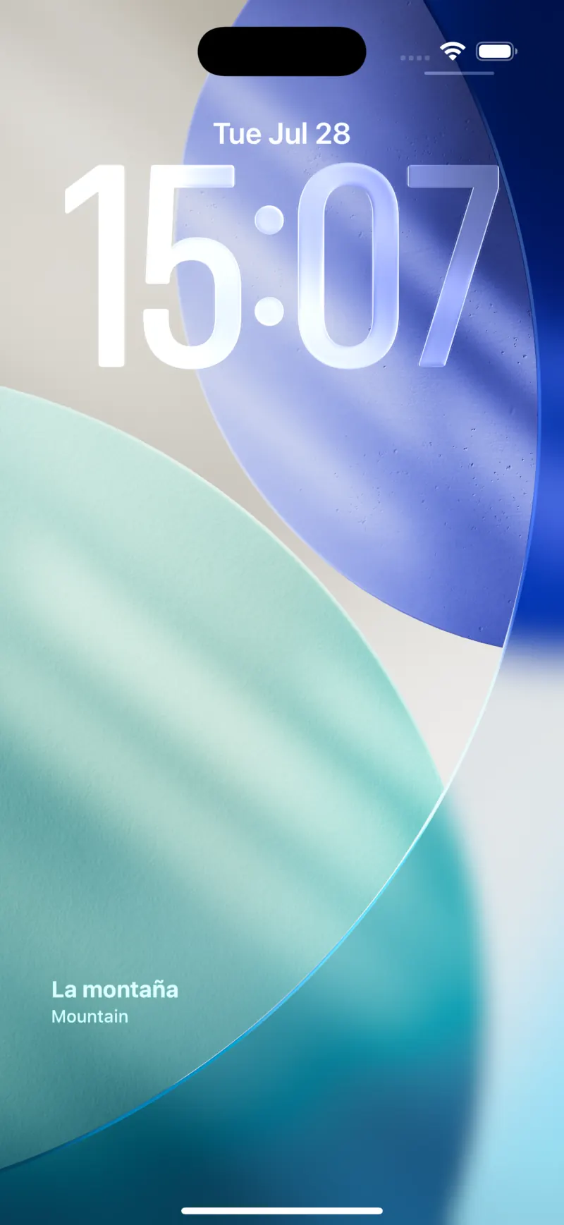 iPhone lock screen showing a Wordify vocabulary widget under the clock